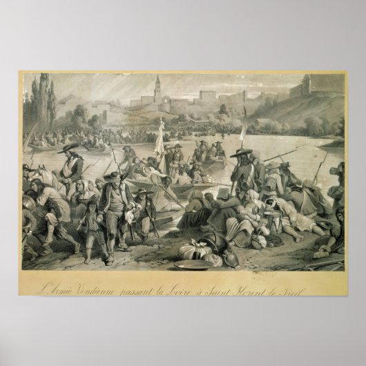 Poster L'Armée Vendéenne Traversant la Loire (Devant)