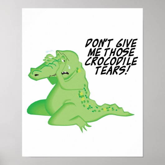 Poster larmes de crocodile (Devant)