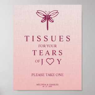 Poster Larmes de joie pour Mariage avec la libellule de B