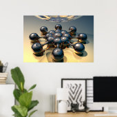 Poster Larmes sphériques (à partir de 12,80 $) (Bureau à domicile)