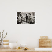 Poster L'arrestation du garçon, assiette 4 de 'The Drunka (Cuisine)