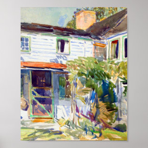 Poster L'arrière de la vieille maison par Childe Hassam