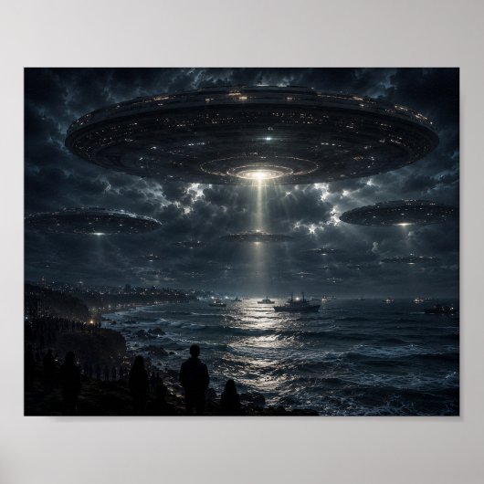 Poster L'Arrivée au-dessus de l'Océan (Devant)