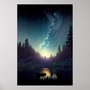 Poster L'arrivée de l'aube au lac Starry Forest