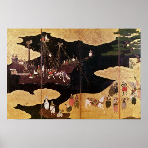 Poster L'arrivée des Portugais au Japon 2