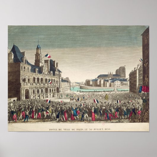 Poster L'arrivée du duc d'Orléans (Devant)