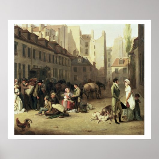 Poster L'arrivée d'un entraîneur de scène au Terminus, dé (Devant)