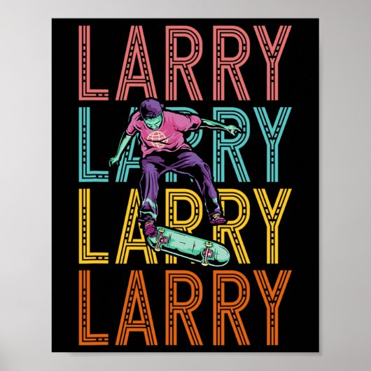 Poster Larry Custom Skateboard Hob (Devant)