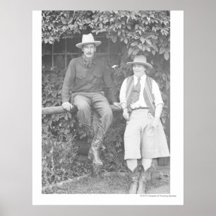 Poster Larry Larom et une pose de femmes