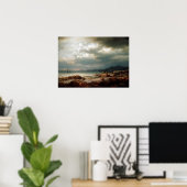 Poster Lars Hertervig Coastal Landscape (Bureau à domicile)