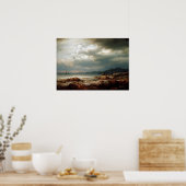 Poster Lars Hertervig Coastal Landscape (Cuisine)
