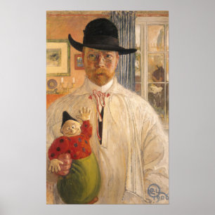 Poster Larsson - Autoportrait