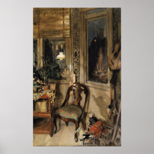 Poster Larsson - Jouets Dans Le Coin