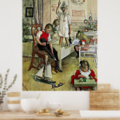 Poster Larsson - Noël matin (Cuisine)