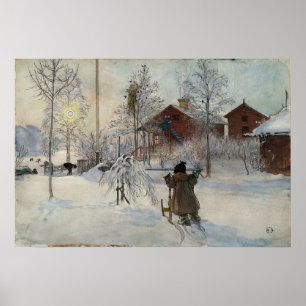 Poster Larsson - The Yard And Washhouse (From A Home)
