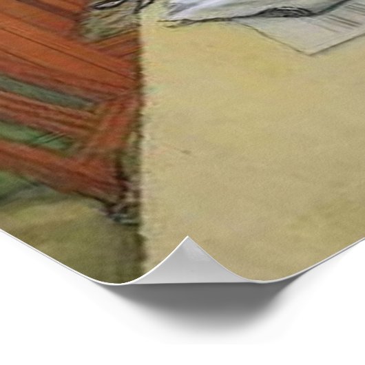 Poster Larsson - Vue du soir - (Coin)