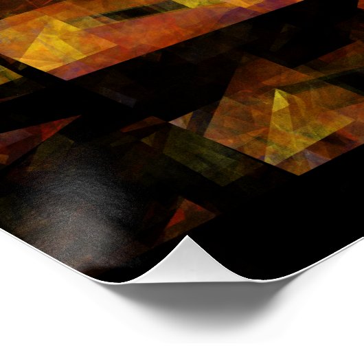 Poster L'art Abstrait au mur (Coin)