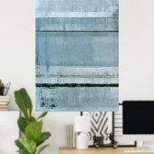 Poster L'art Abstrait bleu "Adamant" (Bureau à domicile)