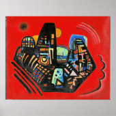 Poster L'art abstrait de Kandinsky, Noir-Rouge, (Devant)