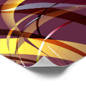 Poster L'art Abstrait de l'or (Coin)