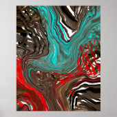 Poster L'art Abstrait du feu et de la glace (Devant)