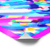 Poster L'art Abstrait en arc-en-ciel (Coin)