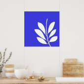 Poster L'art abstrait feuille (Cuisine)