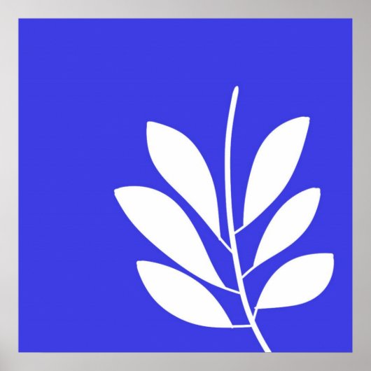 Poster L'art abstrait feuille (Devant)