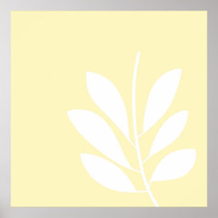 Poster L'art abstrait feuille