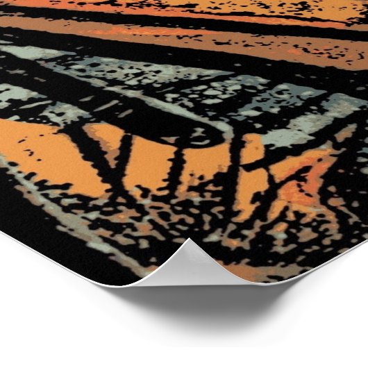 Poster L'art abstrait papillon (Coin)