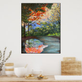 Poster L'art acrylique du chemin (Cuisine)