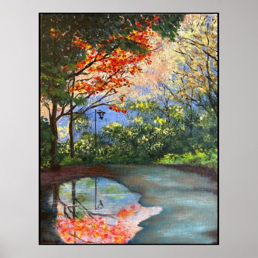 Poster L'art acrylique Le Chemin (Devant)