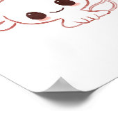 Poster L'art Axolotl art mignon (Coin)