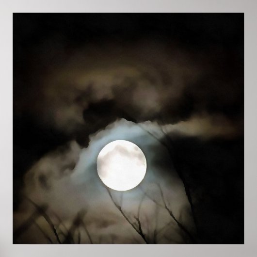 Poster L'art céleste de la lune d'hiver (Devant)