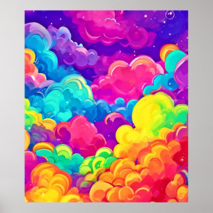 Poster L'Art Cloudscape coloré