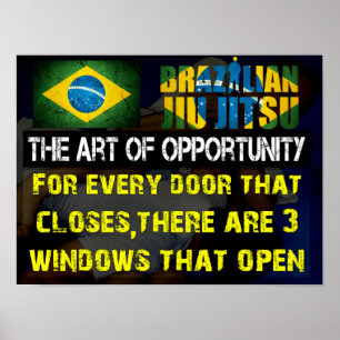 Poster "L'art copie de Jiu Jitsu de Brésilien d'occasion"