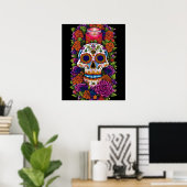 Poster L'art crâne à sucre - Célébrer Dia de los Muertos (Bureau à domicile)