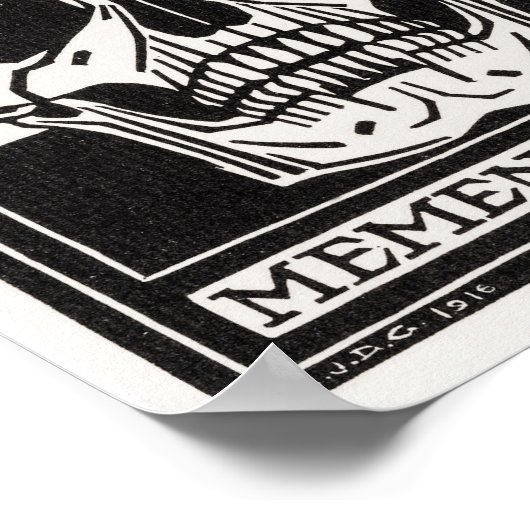 Poster L'art crânien Memento Mori (Coin)