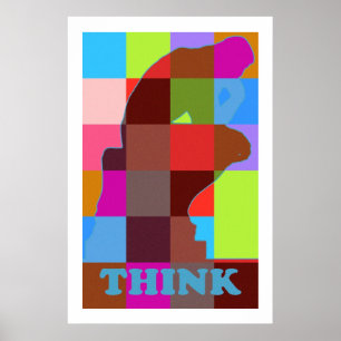 Poster L'art de bruit moderne PENSENT
