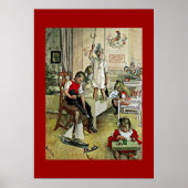 Poster L'art de Carl Larsson : matin de Noël, (Devant)