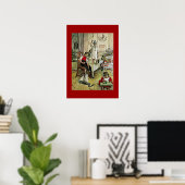Poster L'art de Carl Larsson : matin de Noël, (Bureau à domicile)