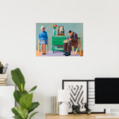 Poster l'art de David Hockney (Bureau à domicile)