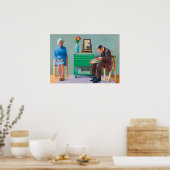 Poster l'art de David Hockney (Cuisine)