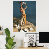 Poster L'art de Frederic Remington « Évoquer le retour du (Bureau à domicile)