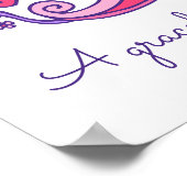 Poster L'art de gribouillage initial de Brooke B signifia (Coin)