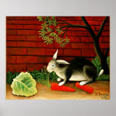 Poster L'art de Henri Rousseau : Lapin (Devant)