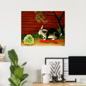 Poster L'art de Henri Rousseau : Lapin (Bureau à domicile)