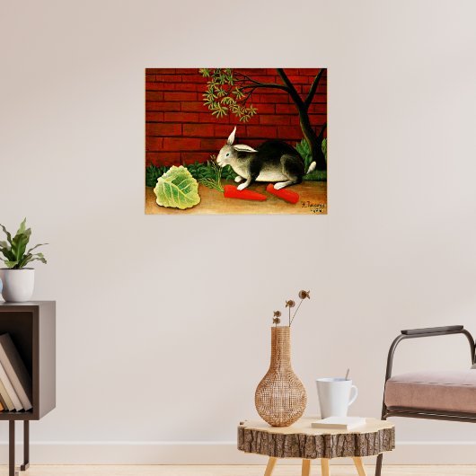 Poster L'art de Henri Rousseau : Lapin (Salon 3)