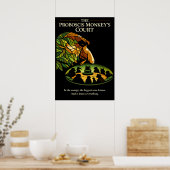 Poster L'art de la cour du singe nez proboscis (Cuisine)