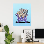 Poster L'art de la culture des chiens (Bureau à domicile)